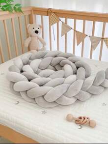 1 pièce Protège-berceau tressé multicolore, protecteur de barrière de lit pour berceau de bébé, couffin, table à langer, poussette, lit bébé convertible