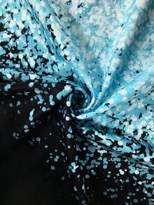 Women's Gradient Butterfly Print Summer Dress Everyday Wear Fashion Vacation Casual Boho Beach Spring Clothes Valentine's Day Carnival Party Wedding Loose Sleeveless V Neck Short Dress - Multicolor - View 3