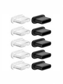 C-Type Charging Port Dust Plug - USB-C Phone And Tablet Protector Dust Cap, For Dust Protection, Scratch-Resistant And Compatible With Camera, E-Reader, Plug Port Cover, Device Protection, Small Tool Care - Multicolor - View 3