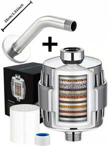 2pcs/Set High Efficiency Shower Head Filter, High Flow Hard Water Softening Shower Head Filter, Universal Shower Head Water Purifier, Reduces Damage To Dry Skin And Hair, Removes Chlorine And Harmful Substances, Suitable For Home, Hotel And RV Bathroom, A Surprise Gift For Family And Friends