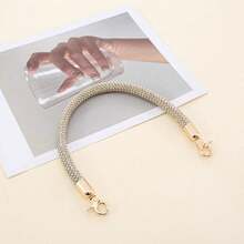 Handmade Nylon Rope Woven Bag Strap Keyring Travel Accessories - Gold - View 4
