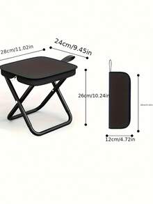Portable Folding Chair | Compact, Sturdy, Weather-Resistant Design, Suitable For Camping, Fishing And Outdoor Activities | Stainless Steel Material, Easy To Assemble, Space-Saving, Lightweight - Multicolor - View 5