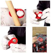Protector Bateo Beisbol Thumb Guard Ayuda De Entrenamiento Agarre de bateo de bisbol - Bate de bisbol Swing Trainer u2013 Grip Grip Trainer u2013 Bate de bisbol y softbol u2013 Alineador de Nudillos - Rojo - Ver 1