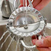 2pcs Stainless Steel Dumpling And Wonton Machine Is Used To Make Perfect Dumplings, Pies And Cakes - A Necessary Kitchen Gadget For Easy Food Preparation, Dumpling Machine - Silver - View 2