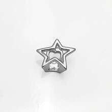 1 chiếc răng giả đính đá Zirconia hình ngôi sao năm cánh rỗng, kiểu dáng thời trang unisex, thích hợp đeo hàng ngày. - Nhiều màu - Xem 9