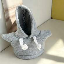 1pc Lightweight Breathable Soft Hamster/Guinea Pig Solid Color Hoodie, Suitable For 17cm/6.7in Small Pets, Windproof Warm Anti-Shedding Small Animal Clothing Hooded Sweatshirt, Applicable For Small Pets All Seasons