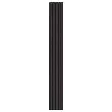 Paneles acústicos de listones de madera de 7,9 x 94,5 pulgadas para decoración de pared moderna en roble negro - 7.9 x 94.5 pulgadas - Ver 8