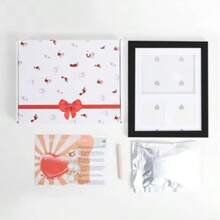 Pet Hand And Foot Print Photo Frame Cat Paw Print Footprint Ink Pad DIY Dog Paw Print Memorial Photo Frame Table Souvenir - One-size Black - View 4