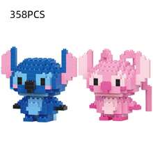 Stitch, Angel And Lilo With Stitch Are Luxury Building Block Toys, Suitable For Educational DIY Science, And Can Also Be Used As Desktop Decorations For Block Enthusiasts. They Are Ideal Birthday Gifts, Birthday Party Photo Props, And Back-To-School Supplies. They Are Also Suitable As Christmas Gifts, Birthday Gifts, And Cartoon Character Toys. - Multicolor - View 4