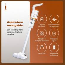 Aspiradora inalámbrica portátil para uso doméstico, potente para el coche, pequeña, con función de aspirar y trapear, máquina para barrer y fregar el suelo - XCQ02 - Ver 7
