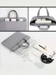 多尺寸时尚电脑手提包 - 轻便防刮笔记本电脑保护套，适合学生上课携带、商务出行、日常办公（笔记本电脑、平板电脑、办公文件、数码配件）、学校课程、公司通勤、商务旅行和居家收纳。