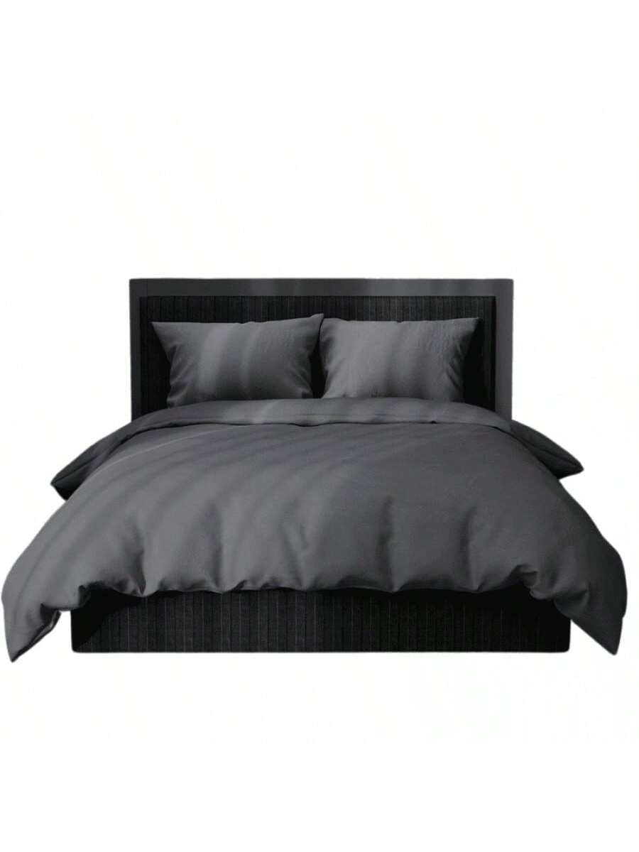 Kit de funda nórdica monocromática GB Color Gris Oscuro de alta durabilidad de 240cm*220cm