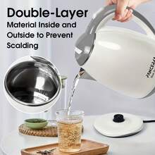 PANCERKA 1PC Electric Kettle, Cordless Water Warmer 1.8 Liter - , Rapid Boil With Auto Shut Off, Anti-Scald Design, Ideal For Coffee & Tea