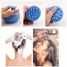 1pc Silicone Shampoo Brush Head, Scalp Massage Comb, Shower Brush, Salon Hair Styling Tool,Hair Brush,Hairbrush,Travel Essential,Back To School,Hair Tools,Valentines Day,Bathroom Accessories