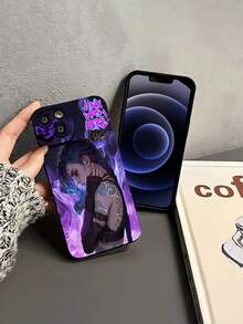 Funda para teléfono Chic Jinx inspirada en Purple Mist con diseño de silueta, compatible con fundas ,  17,  16 Pro Max,  15 Pro Max,  13 y  12. Fabricada en TPU, ofrece protección anticaídas. Un regalo perfecto para amigos, gamers y ocasiones especiales.funda de ,  funda de  16, Navidad,  fundas de , funda de  15,  17 Pro Max, fundas para , funda de  16 Plus, regalos de Navidad, funda de  13, funda de teléfono de Navidad, funda de  16 Pro - Negro - Ver 4