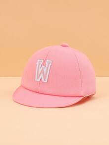 1pc Toddler Pink 26 Letter Pattern Soft Brim Baseball Cap, Cute & Fashionable, Lightweight & Soft Sun Protection, Practical Gift, Suitable For Baby Boys & Girls Casual Wear - Pink - View 25