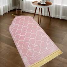 1pc Ramadan Style Thick Sponge Prayer Mat, Unisex, Size 25.6*45.2 Inches, Suitable For Eid, Travel, Ramadan, Prayer And Other Occasions