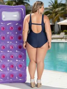 Women One-Pieces - Navy Blue - View 2