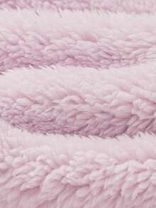 Balabala Áo khoác nỉ san hô BalaOne dành cho bé gái tuổi teen, Áo không tay ấm áp mùa đông 2025, Unisex - tông màu đỏ - Xem 11