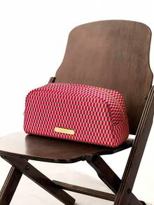 Bvlgari Pink Embroidered Patchwork Cosmetic Bag - Embroidered Fabric Makeup Bag, Travel Cosmetic Storage Pouch - Pink - View 2