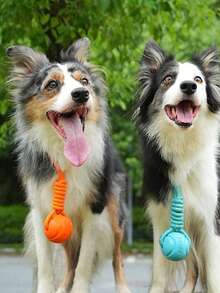 夜光反光条纹狗狗玩具球，清洁牙齿，自娱自乐，绳索玩具球，宠物用品，拔河玩具，狗狗玩具，互动训练，漂浮耐用咀嚼玩具球，宠物用品，宠物玩具，易于清洁的捡球玩具球，耐用咀嚼玩具，磨牙狗狗玩具，互动娱乐玩具，宠物训练，缓解无聊，促进人宠互动，增进感情玩具球