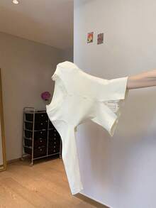 Women Knit Tops - Apricot - View 6