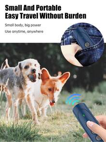 Ultrasonic Dog Repeller, New Bestselling Dog Chaser With Flashlight, Handheld Anti-Barking Device, USB Rechargeable, Compact Trainer, High Power Ultrasonic Sound Activated Dog Deterrent, For Indoor/Outdoor Animal Repellent, Anti-Noise Protection - Multicolor - View 7