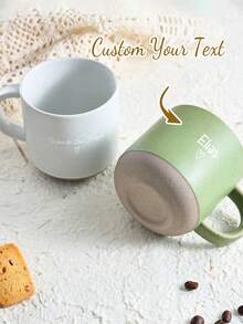 Custom Mug Cafe Personalized Coffee Mug Design,155ml,Custom Mug With Custom Photo Text And Logo Novelty,Engraved Ceramic Mug With Your Text, Mug Engraved Gift,Personalize Ceramic Coffee Cup,Custom Gifts Ideas - Multicolor - View 3