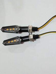 2 piezas Luces LED para manillar de motocicleta, Luces LED auxiliares delanteras - Multicolor - Ver 7