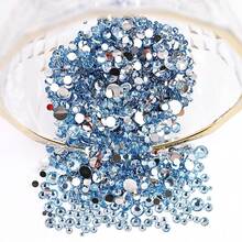 2MM-6MM, 5 Sizes, Multi Colors Glue On Round Flatback Crystal Rhinestones Gems Jewelry Beads DIY Stones Diamond Design Accessories Glitter Manicure Decal Decorations For Phone Cover, Nail Decal, Clothes, Bag, Shoes, Handicraft Products.