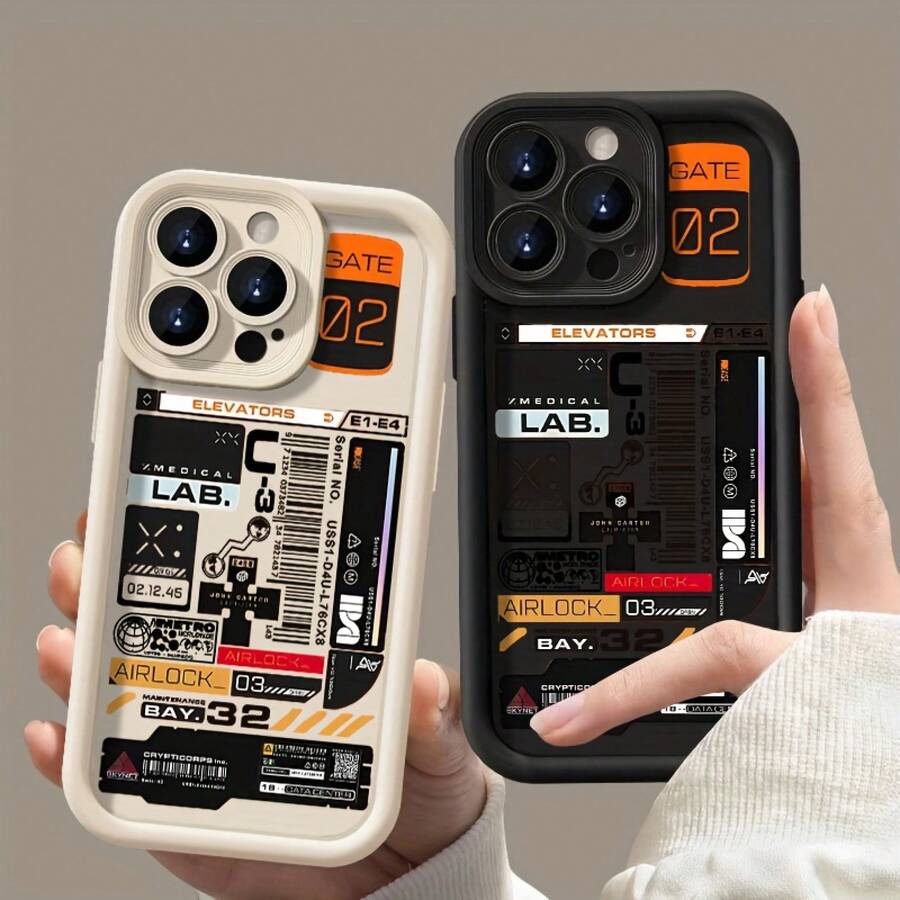 Compact Holiday Gift Phone Case, Compatible With IPhone 17/17 Pro Max/17 AIR/16/15/14/13/12/11 And Galaxy S22/23/24/S25, A04/05/06/A07/A17/A14/A15/A16/A24/A25/A34, Note 7/8/9/10/11/12/13/14, 9/10/12/13C/14C/A5, MOTO, Honor X, HW, C53 C55. Shock-Resistant, Durable, Convenient, Fashionable And Innovative Design, Elegant And Practical. - Black - View 1