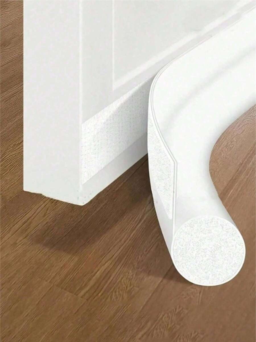 1条可调节自粘门底密封条，隔音门底密封条，泡沫填充防风条，柔性门底密封条，隔音垫圈，防风条，自粘防蚊隔音缝隙阻隔条