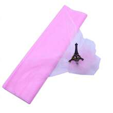 1 قطعة ستائر شفافة من القماش الشبكي الأورجانزا البلوري بمقاس 48 * 1000 سم لديكور حفلات الزفاف وأعياد الميلاد والمناسبات، قماش الزفاف DIY والأعمال اليدوية وخلفية القوس