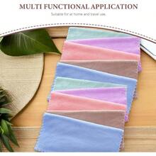 10 piezas Toallas Faciales Microfibra Coral Fleece Paos Desmaquillantes Compactos para Mujeres Uso Casa y Viaje Colores Aleatorios Color Aleatorio Color Aleatorio - inicial - Ver 3