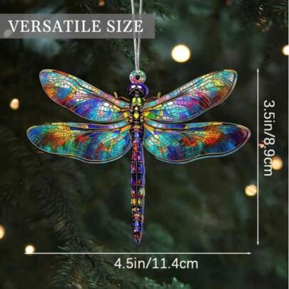 قلادة زخرفية من الاكريليك ثنائي الأبعاد على شكل سوسة الكهرمان، إكسسوارات السيارة، قلادة زخرفية لمرآة السيارة الخلفية، إكسسوارات الحقيبة وسلسلة المفاتيح