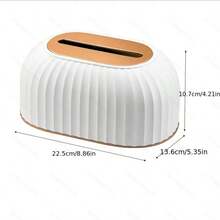 Spring-Loaded Automatic Lift Tissue Box - Large Capacity Home Living Room Tissue Box, Luxury Minimalist Desktop Storage Tissue Box - Multicolor - View 3