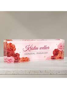 Custom Desk Name Plate Personalized, Acrylic Name Plate For Desk, Office Desk Decor For Women And Men, Employee Appreciation Gifts Office Gifts For Boss, Manager, Teacher, Nurse (Butterfly Orchid) Back To School, Ornamental, Multi-Functional, Reusable, Colorful, Vintage, Cute, Cartoon, Modern, Kawaii, Custom, Personalized, Unique, Customized, Custom Stickers Personalized, Ideal Gifts For Him, Ideal Gifts For Family, Workers, Students, Clients, Her, For Business/Work/Office, For School, Back To School,Back To School,School Supplies,School Supplies,Back To School,School Gift,For Office,For School,For Classroom,For Teacher Gifts,For University,For Colleague,For Dorm Rooms,For Teacher,For Boys And Girls,For Teenagers,Junior High School Students,Middle School Students,High School Senior High School Students,College Students,University Students,Freshman,Sophomore,Underclassmen,Customized Greeting Cards,Easy Comfort,Festive Calendar - Multicolor - View 68