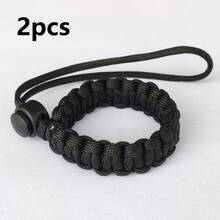 1/2 peças de alça de pulso ajustável, dispositivo anti-perda, pulseira multifuncional, guia para animais de estimação, corda universal trançada para guarda-chuva e câmera, guia retrátil anti-queda para filhotes, guia durável para animais de estimação, adequada para atividades ao ar livre, viagens, guia para animais de estimação, sobrevivência ao ar livre - Multicolorido - Ver 11