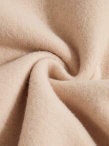 Haut en coton à épaules tombantes pour femme, sweat-shirt oversize aux formes harmonieuses, doublure polaire épaisse et chaude pour l'automne et l'hiver, style basique, ample et décontracté, streetwear polyvalent, style preppy, streetwear à manches longues, vêtements de sport pour femme. - Nude - Voir 4