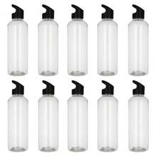 PromoClick Pack Of 10 900ml Plastic Cylinders - Black - View 6