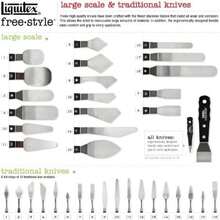 Liquitex - Cuchillo Profesional para Pintar, Estilo Libre, tamaño Grande, , Pequeño, Blanco, , 1(No. 3 Grande) - Multicolor - Ver 4