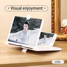 High-Definition Magnifying Glass Stand For Mobile Phone Screen - Easily Turn Your Phone Into A Tablet, Freeing Your Hands. Eye-Protecting Design, Foldable And Portable, Hands-Free Viewing, Compact Design, Adjustable Stand, High-Quality Stand, Tablet Adapter, Perfect For Smartphone Users And Video Viewers. - Multicolor - View 4
