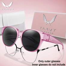 1 Pair Fashionable Round Sunglasses, Unisex, Suitable For Daily Wear, Shopping, Festivals, Parties, Travel And Other Occasions - Multicolor - View 19