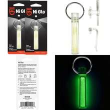Gear Ni GLO, 2" Glowing Keychain for Camping, and Night Fishing(Claro 2 unidades) - Multicolor - Ver 1