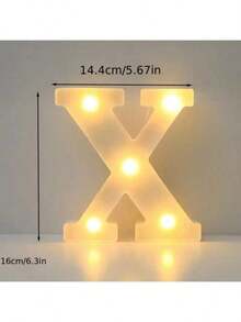 6.3IN Decorative Led Light Up Number Letters, White Plastic Marquee Number Lights Sign Party Wedding Decor Battery Operated Number - Nhiều màu - Xem 30