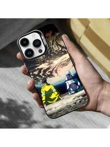 Funda de teléfono E-Edgerunners Game Cyberpunk compatible con 16,15,14,13,12,11,Mini,Pro,MAX, cubierta negra mate a prueba de golpes, funda compatible con funda  17 pro max, funda  17 pro, funda  17, funda  16, funda  16 pro max, funda  15 - Z2 - Ver 13