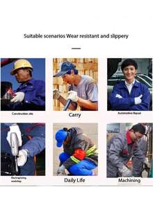 10 Pairs High Elastic Non-Slip Driving Gloves, Suitable For Cycling, Hiking And Outdoor Activities, Lightweight Breathable, Suitable For Work, Puncture Resistant, Durable Labor Protection Gloves