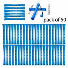 20/30/50pcs Curling Rods Set, Root Volumizing Long Barrel Curling Tongs With Cover, Plastic American Style Crimping Irons, Rubber Bands, Bangs Curling Rods, Hair Styling Tools