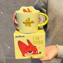 正品 Stitch 陶瓷马克杯，全新高品质设计，Judy & Nick 情侣水杯，家用咖啡杯 - 彩色 - 查看 7