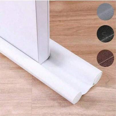 1 pieza Tira de sellado flexible de 96cm/36.6 pulgadas para parte inferior de puerta, a prueba de viento, insonorización de parte inferior de puerta, a prueba de polvo e insectos con adhesivo aislante. Adecuado para puertas de cristal, puertas de , puertas de madera y puertas de dormitorio, proporcionando una insonorización y protección a prueba de viento efectivas.